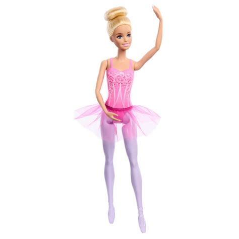 Barbie Ballerina Doll, Blonde Fashion Doll Wearing Purple Removable ...