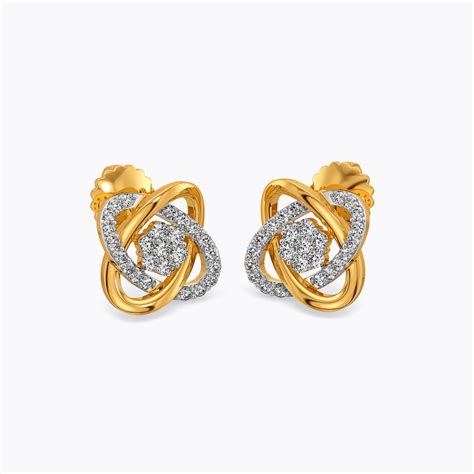 Galaxy Diamond Stud Earrings – Maithri Diamonds