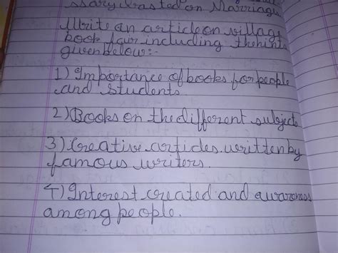 Write an article on village book fair. - Brainly.in