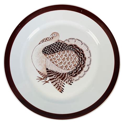 Turkey Dinner Plate Set