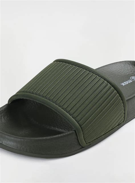 Buy Men Textured Open-Toe Sliders Online at just Rs. 499.0 ...