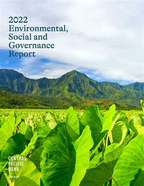 CPB 2022 Environmental Social and Governance Report by Central Pacific ...