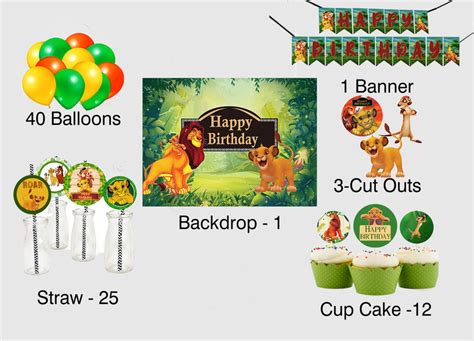 Buy The Lion King Theme Party Decoration | Party Supplies ...