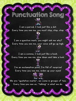 Punctuation Song for Kids 的图像结果