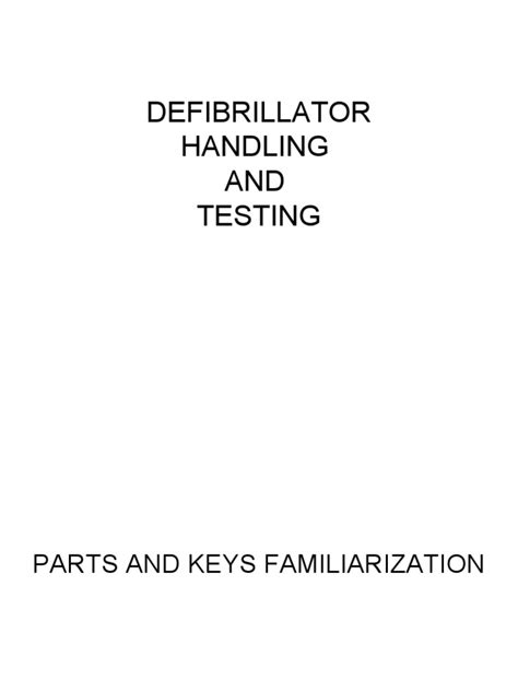 Image result for How to Check Defibrillator Machine