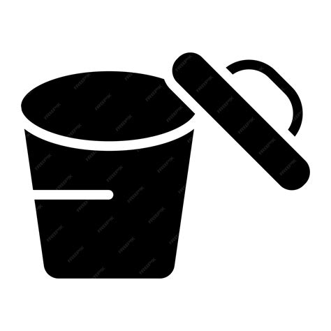 Premium Vector | Crucible and cover line illustration