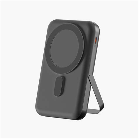 POWERUP 10000mAh MagSafe Wireless Power Bank with Stand - Black/Grey