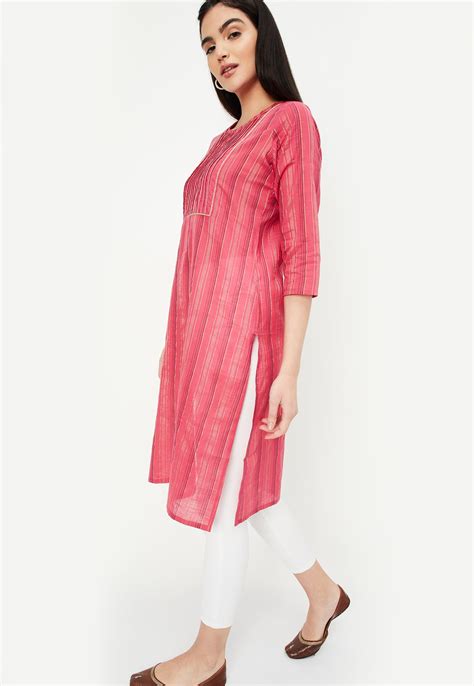 Buy Women Striped Kurta with Pocket Online at just Rs. 599.0 ...
