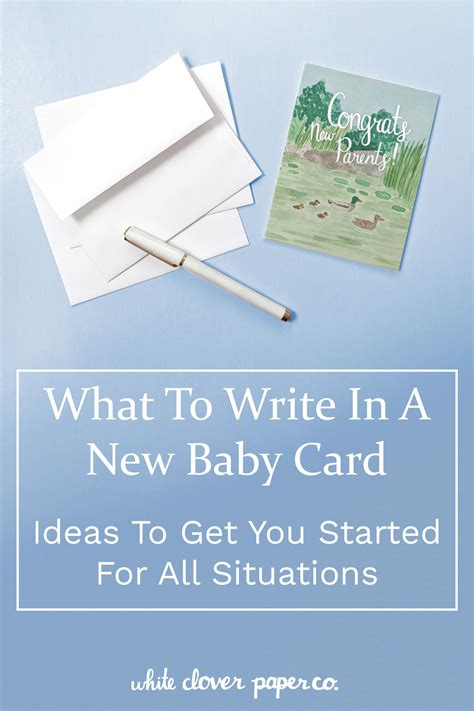 Ideas To Get Started Writing A New Baby Card | New baby products, New ...