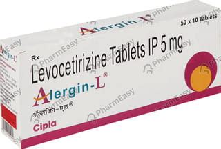 Alergin L 5 MG Tablet (10): Uses, Side Effects, Price & Dosage | PharmEasy