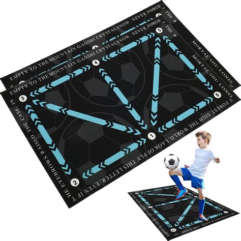 Amazon.com : 2PCS Soccer Training Equipment, Soccer Training Mat ...