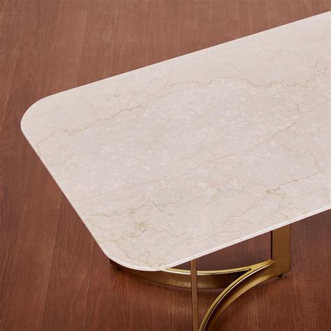 Buy Vogue Cara Marble Top Coffee Table - Beige from Home Centre at just ...