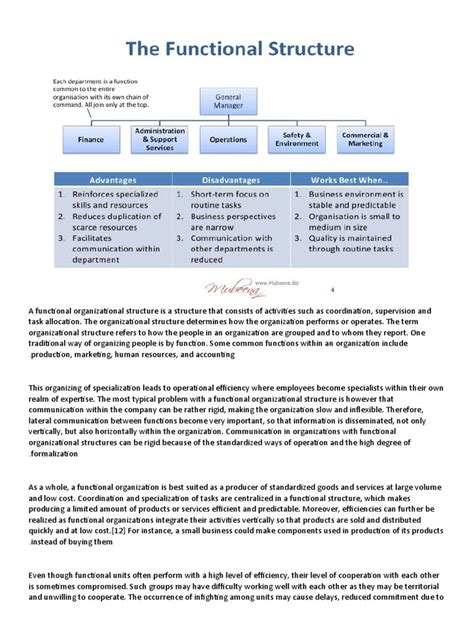 Functional Organizational Structure 的图像结果