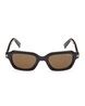 Buy Zegna UV-Protected Rectangular Sunglasses-EZ0239 51 05J | Brown ...