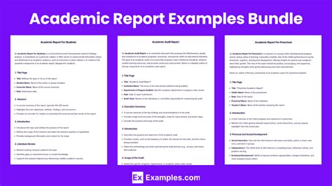 Image result for Academic Repport Example