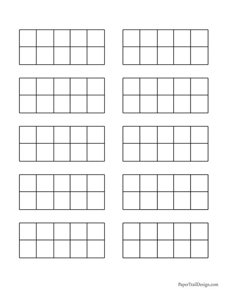 Free Ten Frames Printable: Easy Math - Printables for Everyone