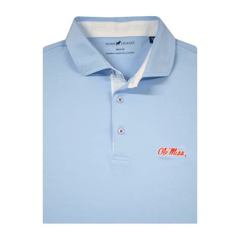University of Mississippi : Ole Miss Horn Legend Solid Polo - Shop.B ...