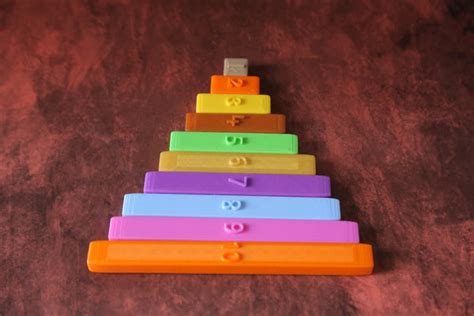 Montessori Number Rods – 3D Printed Math Learning Toy for Early Counti ...
