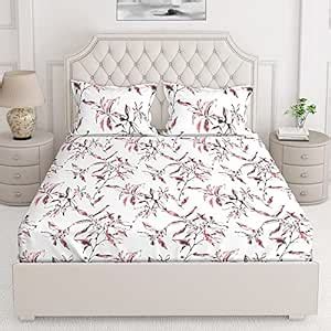 Layers Lumina 100% Cotton Bedsheet Set for All Seasons - Lightweight ...
