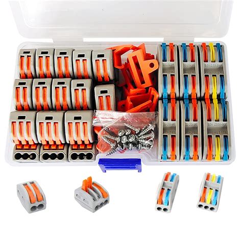 UOHGDPY Lever Wire Connectors,42 PCS Parallel Wire Compact Connectors ...