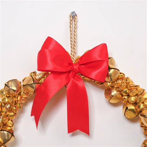 Gold Wreath With Bells 8 Inch Online - Premium Wall Decoration | Nestasia