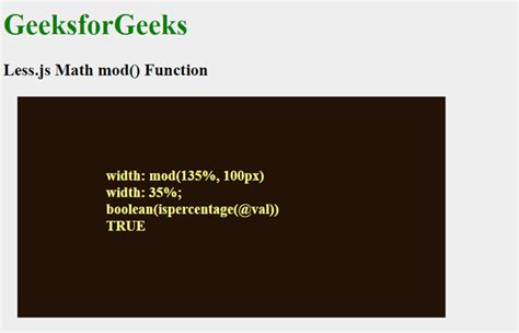 +LessCSS Function 的图像结果