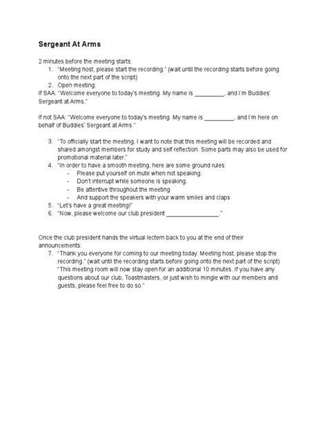 Image result for SAA Role Toastmasters Script