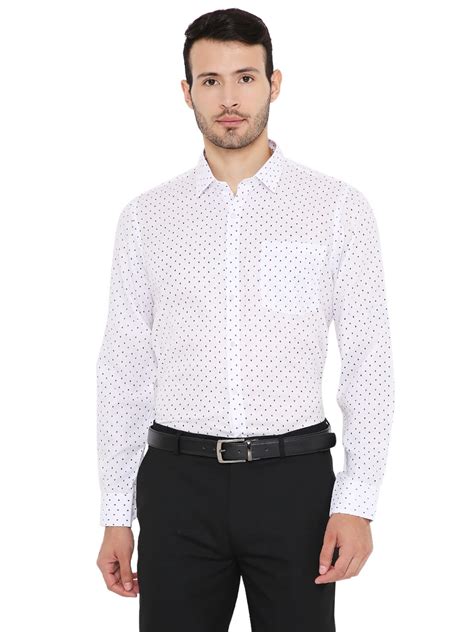 Maharaja Men's Slim Fit Formal Shirt (MSS010-36_White_36) : Amazon.in ...