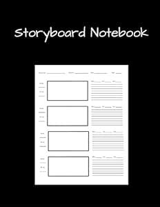 Storyboard Notebook: Film Notebook Sketchbook for Creative Storytellers ...