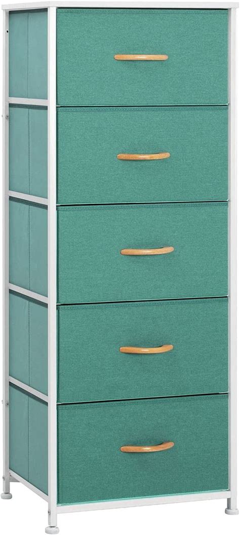 Buy Pellebant 5 Drawers Vertical Storage Tower- Fabric Dresser, Sturdy ...