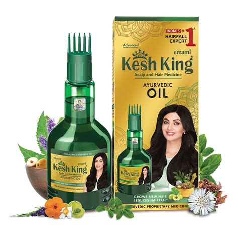Buy KESH KING HERBAL AYURVEDIC HAIR OIL FOR HAIR GROWTH 100 ML Online ...