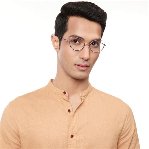 Buy Pink Half Rim Cat Eye Lenskart STUDIO LK E15208-C2 Eyeglasses at ...