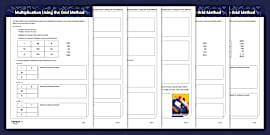 Image result for Times Grid Method Practice