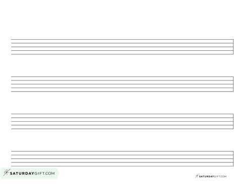 Blank Sheet Music - 100+ Free Printable Staff Paper Templates ...