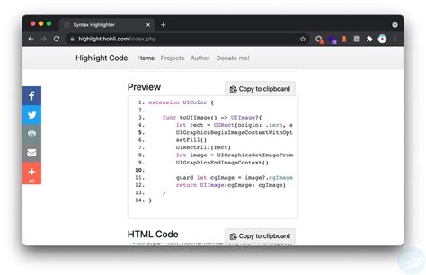 JavaScript Syntax Highlighter 的图像结果