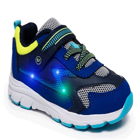 Stride Rite Kids Unisex Light-Up Zips Cosmic Sneaker - Walmart.com