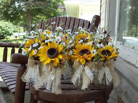 Rustic Sunflower Arrangements