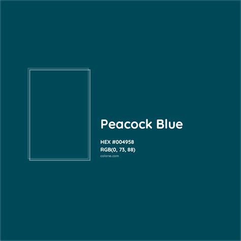 About Peacock Blue - Color meaning, codes, similar colors and paints ...