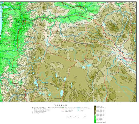 Elevation Map Of Oregon: A Comprehensive Guide - Map of Africa Sudan
