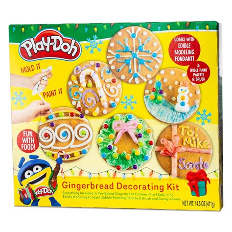 Amazon.com : Play-Doh Holiday Christmas Gingerbread Cookies Decorating ...