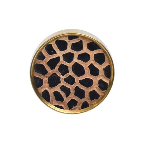 Handmade Brown Wooden Round Drawer Knobs