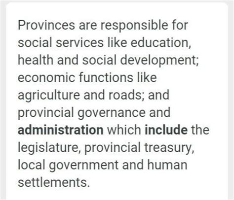 Functions of the provincial government - Brainly.in