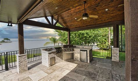 Outdoor Kitchen Ideas With Lake View