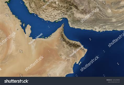 Arabian Gulf Map Persian Gulf Map Stock Illustration 1425239009 | Shutterstock