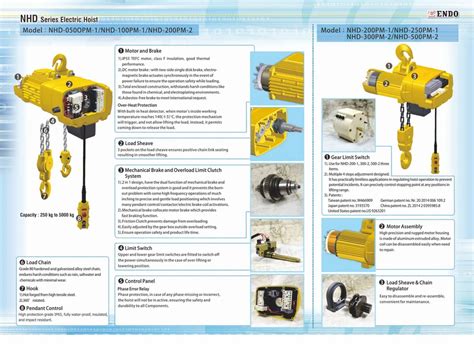 Electric Hoist - Endo Electric Chain Hoist Etc Series Trader ...