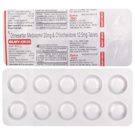 Olmy-CH 20 - Strip of 10 Tablets : Amazon.in: Health & Personal Care