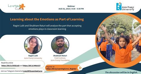 Learning Curve: Learning about the Emotions as Part of Learning - Azim ...