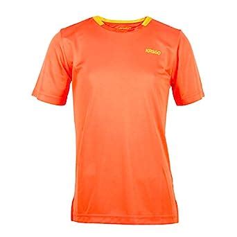 Buy KASGO Sports Unisex/Kids T-Shirt (Mandarin Red) (9-10 Yrs) at Amazon.in
