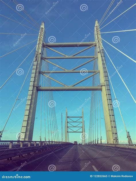 Great White Bridge Which Connect 2 Islands Stock Image - Image of brake ...