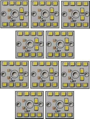 Buy SG FLASH 10 Pcs 9 Watt MCPCB LED Bulb Raw Material CoolDay WHITE ...